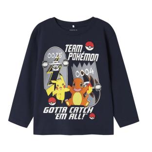 T-Shirt Manches longues Marine Garçon Name it Stern Pokemon
