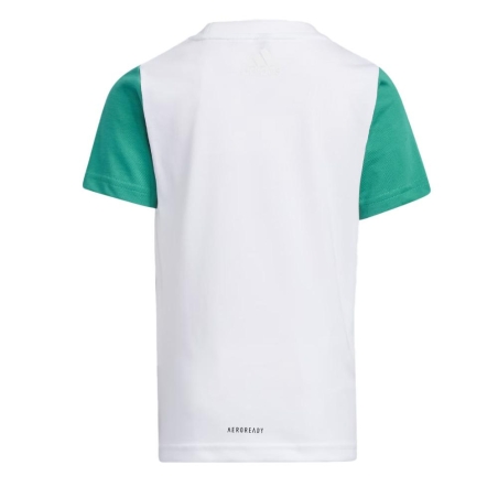 T-shirt Blanc Garçon Adidas Lb Bos