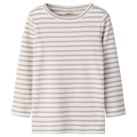 T-Shirt Manches Longues Bleu/Beige Fille Name it Bani