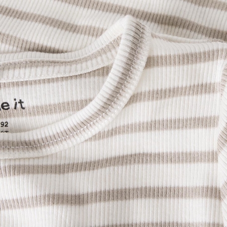 T-Shirt Manches Longues Bleu/Beige Fille Name it Bani