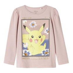 T-Shirt Manches Longues Rose Fille Name it Sorina