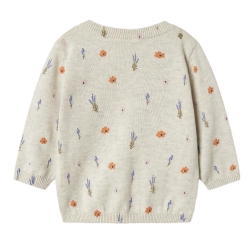 Pull Beige à Fleurs Fille Name it Fohio