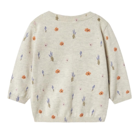 Pull Beige à Fleurs Fille Name it Fohio