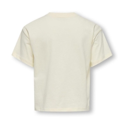 T-Shirt Écru/Rose Fille Kids ONLY Gjulitta Life
