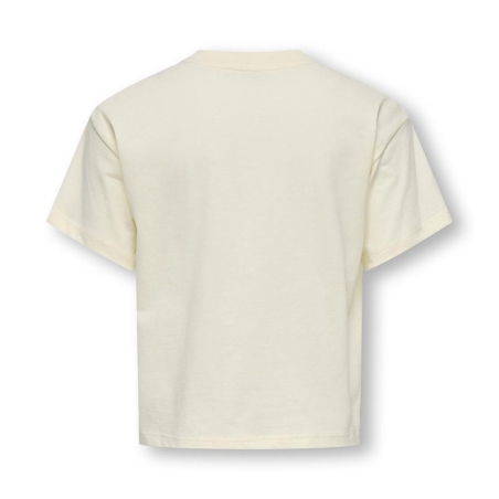 T-Shirt Écru/Rose Fille Kids ONLY Gjulitta Life