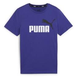 T-shirt Bleu Garçon Puma Ess+ 2 Col Logo