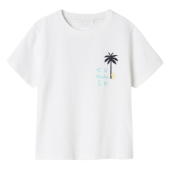 T-shirt Blanc Fille Name it Jerko