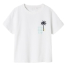 T-shirt Blanc Fille Name it Jerko