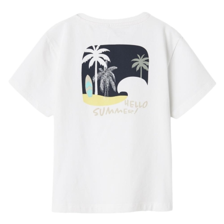 T-shirt Blanc Fille Name it Jerko