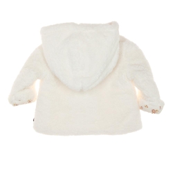 Manteau Sherpa Blanc Doux Fille EOM Xaopol