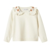 Pull Blanc à Broderies Fille Name it Nelinda