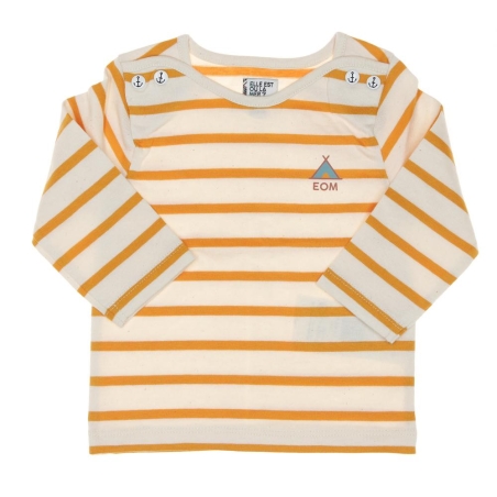 T-Shirt Blanc/Jaune Garçon EOM Eloris