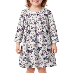 Robe Fleuris Écru Fille Name it Naline
