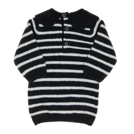 Robe Marinière Marine/Blanc Fille EOM Peti