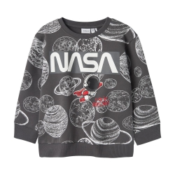 Sweat Gris Garçon Name it Daim Nasa