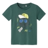 T-shirt Vert Foncé Garçon Name it Berte 13226080-MG°