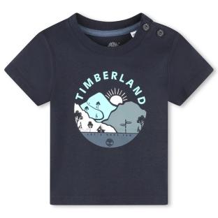 T-Shirt Bleu Bébé Timberland T60102