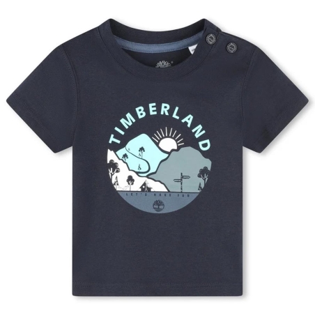 T-Shirt Bleu Bébé Timberland T60102