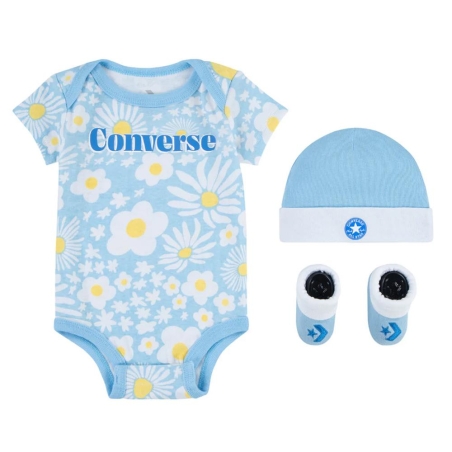 Ensemble Bleu/Jaune Fille Converse Seasonal