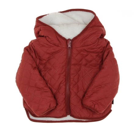 Manteau réversible Rouge/Sherpa Fille EOM Xoucil