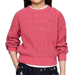 Pull Rose Fille Tommy Hilfiger Chenille