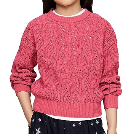 Pull Rose Fille Tommy Hilfiger Chenille
