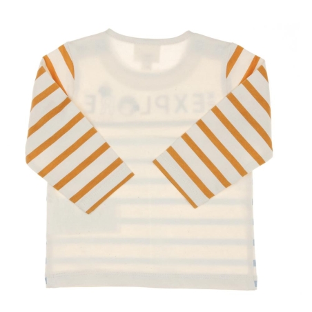 T-shirt Bleu à Rayures Enfant EOM Elorisa