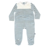 Pyjamas Rayures Blanc/Bleu Garçon Elle est ou la mer Jama