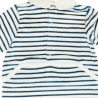 Pyjamas Rayures Blanc/Bleu Garçon Elle est ou la mer Jama