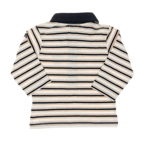 Polo Marine/Beige Garçon EOM Naimo