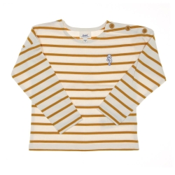 T-shirt Jaune à Rayures Enfant EOM Elorisa