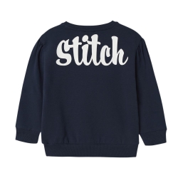 Sweat Marine Fille Name it Stitch