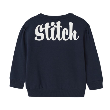 Sweat Marine Fille Name it Stitch