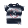 T-shirt Blanc/Marine Garçon Little Marcel LMEV0020