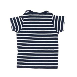 T-shirt Blanc/Marine Garçon Little Marcel LMEV0020