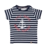 T-shirt Blanc/Marine Garçon Little Marcel LMEV0020