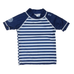 Lycra anti UV Marine/Bleu Garçon Arclo Rayé