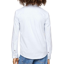 Chemise Blanche/Bleu Garçon Tommy Hilfiger Allover