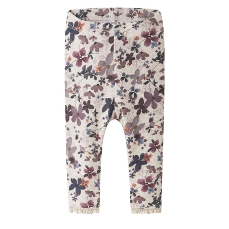 Legging Gris/Mauve Fille Name it Aline