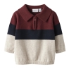 Pull Beige/Marine/Bordeaux Garçon Name it Knit