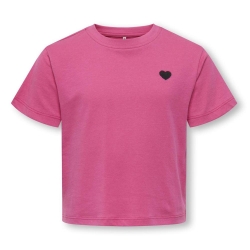 T-shirt Rose Fille Kids ONLY Maiken Life Heart