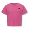 T-shirt Rose Fille Kids ONLY Maiken Life Heart