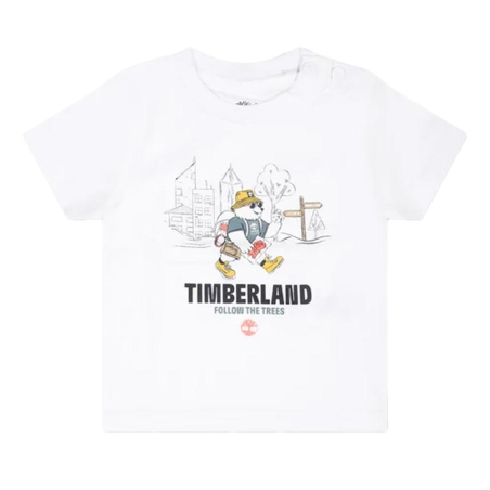 T-shirt Blanc Bébé Timberland T60106
