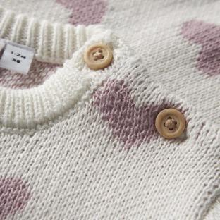 Pull Blanc/Rose Fille Name it Foana