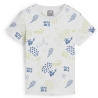 T-Shirt Blanc/Bleu Garçon Puma Aop