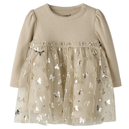 Robe Beige Fille Name it Frosally