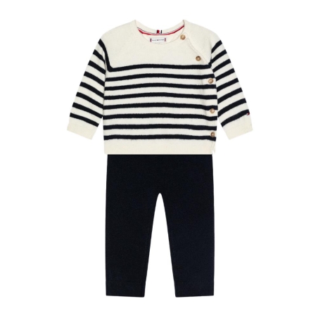 Ensemble Marine/Blanc Garçon Tommy Hilfiger Nautical