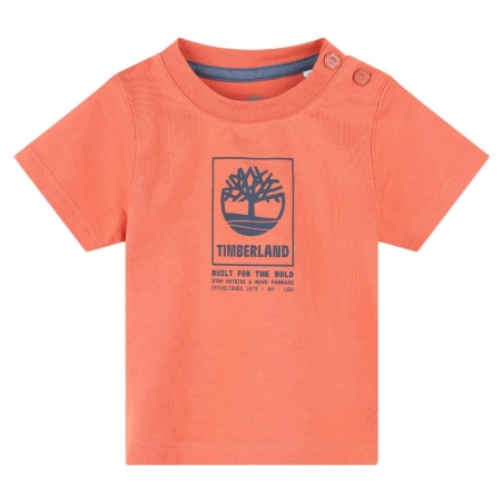 T-shirt Orange Bébé Timberland T60100