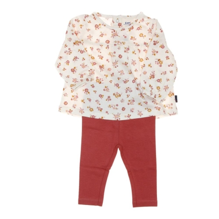 Ensemble Rose/Ecru Bébé Fille EOM Efomug