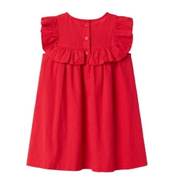 Robe Rouge Fille Name it Alinnen